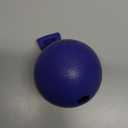 Jolly Pets Tug-n-Toss Heavy Duty Dog Toy Ball with Handle, 4 Inches/Petite, Blue (404 BL),Small Breeds