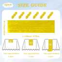6Pack Yellow Cheesecloth Table Runner Boho Gauze Cheese Cloth Table Runners Sheer Yellow Table Runners for Wedding Party Baby Shower Birthday Home Decor