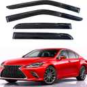 KPY Rain Guards Fit for 2019-2025 Lexus ES300h ES350, Out-Channel Window Visors Vent Wind Deflectors 4PC, Car Accessories for 2019-2025 Lexus ES Series