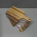 Zubebe 10 Pcs Cutting Board Bulk 11 x 5 Inch Mini Charcuterie Boards Wood Chopping Board with Handle DIY Serving for Valentine's Day Wedding Brial Birthday Favor Housewarming Gift (Acacia)