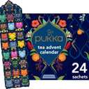 Pukka 2024 Advent Calendar Organic Tea Sampler, Selection of 24 Delightful Black & Green Tea Infusions, Christmas Gift for Tea Lovers, 100% Organic