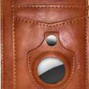 Slim Wallet AirTag Holder Minimalist Front Pocket RFID Blocking Men and Women Leather Wallets