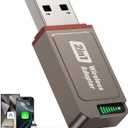 2026 Wireless CarPlay Adapter Support Apple CarPlay & Android Auto, 2-in-1 USB A & USB C Mini Bluetooth Dongle Convert Wired to Wireless Compatible with iPhone & Android