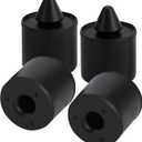 Upper Door Rubber Bumper Bushing Plug Compatible with Ford Escape F150 Ranger 16.5MM Exterior Rubber Bumpers Stop Cushion Repair Replace# W705903S300 9XG05903X0 (4Pcs)