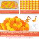 5Pcs Marigold Garland for Decoration,5 Feet Marigold Flowers Diwali Decor, 60 inches