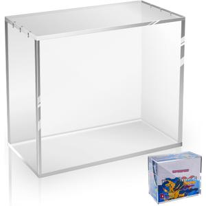 Elite Trainer Box Acrylic Case Extra Thick ETB Protector Case for Elite Trainer Boxes Compatible with PKMN, Magnetic Lid, UV Resistant, Stackable Display Storage