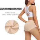 wirarpa Women's Cotton Underwear High Waisted Ladies Panties Full Coverage Briefs 4 Pack (M)
