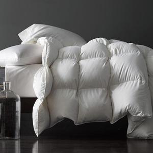 Royoliving Premium Feathers Down Duvet Insert Comforter Queen Size All Season Medium Warmth White 100% Cotton Cover with Corner Tabs (90x90, 50 oz)