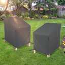 Patio Furniture Covers Waterproof 2 Pack,Patio Chair Covers for Outdoor Furniture Waterproof ,Heavy Duty Chair Covers Waterproof-Grey 30"x34"x28.87"/38.5"(H)