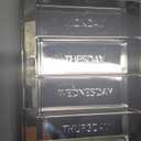 Dosey 7 Day Pill Compact Travel Pill Organizer - Pill Case with 7 Pill Compartments for Medicine Storage & Protection  Stylish & Elegant Medication Organizer with Mirror, Sage