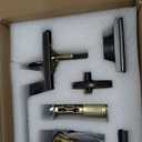 Azdele Front Door Handle and Deadbolt Set, Front Door Lock Set, Exterior Door Lock Set, Front Door Handle with Single Cylinder Deadbolt for Exterior Door, Reversible for Right&Left(Oil Bronze Modern)