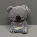 QFCST Relief Koala Breathing Stuffed Toy, Anxiety Relief Plush Breathing Animal, Sleeping Koala Plush Breathing with Musical Lights & Rhythmic Breathing Motion