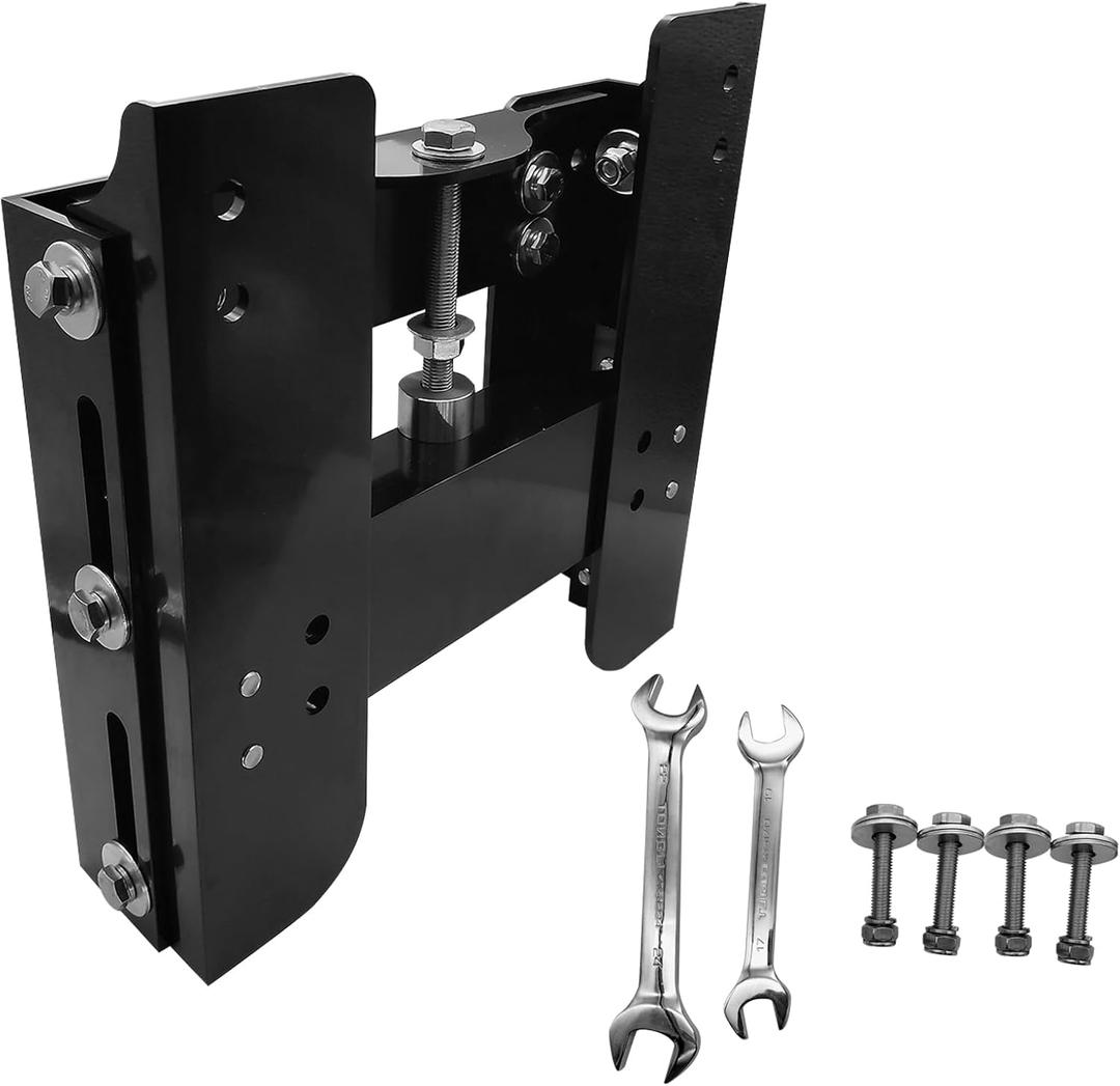 Upgraded 4" Adjustable Jack Plate, Boat Transom Set Back Manual Jack Plate for Outboard Motor, Boat Steering System