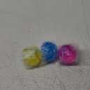 Power Your Fun Arggh Glitter Mini Stress Balls for Adults and Kids - 3pk Squishy Stress Ball Fidget Toys, Sensory Toys and Stress Relief Mini Squishy Toys Squeeze Ball Toy (Yellow, Pink, Blue)