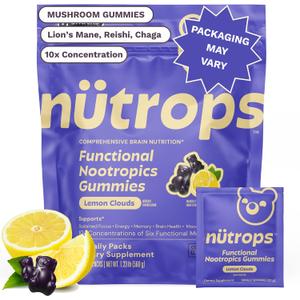 Grüns Nutrops Nootropics Mushroom Gummies for Brain Health, 28 ct