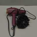 INFINITI PRO by CONAIR Hair Dryer, 1875W Blow Dryer with Diffuser and Concentrator Attachments, AC Motor with Ceramic Technology, 3 Heat & 2 Speed Settings, Plum