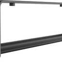 Aheucndg Under Cabinet Paper Towel Holder, Self Adhesive Wall Mount Paper Towel Holder for Kitchen or Bathroom Paper Towel Rack (Black) (1Pack)