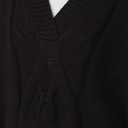 Rent The Runway Pre-Loved Black Slouchy Cable Knit Sweater (Black, S)