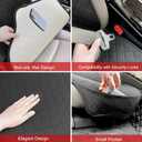 BOPUOVRE Linen Car Seat Covers Front Seat Covers Breathable Cloth Fabric Car Seat Protector - Universal Fit for Cars, Vans, SUVs, Trucks - 2 Units - Black