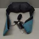 InvoSpa Shiatsu Neck and Back Massager with Heat - Deep Kneading Pillow for Massage - Electric Full Body Massager (Blue)
