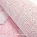 QJHOMO Pink Bathroom Rugs Cute Daisy Bath Mat White and Yellow Flower Decor Rug Non Slip Floor Carpet Microfiber Bathmat Super Absorbent Machine Washable Bathtub Mats for Shower (20x 32 inch)