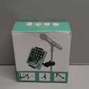 Tablet Holder for Microphone Stand, Mic Music Stand Tablet Holder for iPad, Smartphone Tablet Mic Stand Mount for Shee Music Fits Devices from Screen Size 4.7 to 12.9 Inches