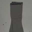 Calf Compression Sleeve for Men Women (1 Pair), Leg Support Footless Compression Socks for Running - Shin Splint Varicose Veins Swelling & Pain Relief, Gray/Black, Large