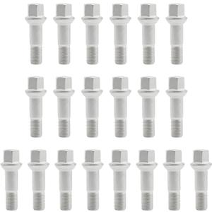 Set of 20, 0009905307 14mm x 1.5 Wheel Lug Bolt OE Factory Wheel Compatible with Mercedes W220 W204 W164 W251