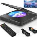 Blu Ray Player 1080P Blu-ray Disc Player for Home Cinema, Dolby Audio/DTS, Plays All DVDs and Region A 1 Blu Rays, Supports 128GB USB Stick, with HDMI and AV Output Connection Cable, NTSC US Standard