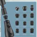 Cobbe Kitchen Faucet Head Replacement 3 Modes with 12 Faucet Adapter, Kitchen Sink Sprayer Replacement for Kitchen Faucet with Pull Down Sprayer, American Standard, Matte Black