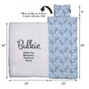 Bulkie Toddler Nap Mat - Sleep Mat for Kids Daycare and Preschool - Folds Up to Carry on Back - Bunnies