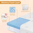 Cerane Trifold Pack and Play Mat, 38x26 Dual-Sided Foam Play Mat
