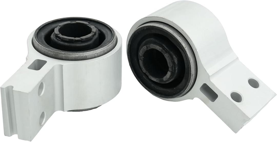 Pair Front Lower Rearward Suspension Control Arm Bushing with Bracket Housing Compatible with Ford Explorer 2011 2012 2013 2014 2015 2016 2017 2018 2019 OE BB5Z3078A, BB5Z3079A, 523-261, K200779