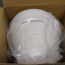 Patelai 6 Pcs Ice Buckets Bulk, Plastic Ice Buckets with Handles, Oval Storage Tub, Large Capacity Drink Tub for Party Bar Wine Beer Champagne Beverage Bottle Cooler(4.5 Liter,White)