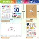 10th Birthday Card, Happy 10th Birthday Decorations for Boys Girls, 10.6×7.9 inches