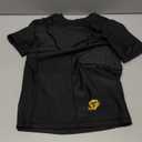 TUOYR Protective T-Shirt Rib Chest Extreme Exercise (Black, Y-M(Chest 24inch~26inch)