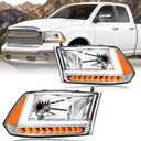 DimFlux Fit 2009-2018 Dodge Ram 1500 2500 Headlights w/LED DRL