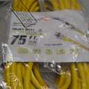 75ft Outdoor/Indoor Extension Cord 10/3 Gauge Ultra Heavy Duty 3 Prong SJTW, Waterproof, ETL Listed, Flexible Cold-Resistant Long Power Cord,15A 125V 1875W, Yellow by LifeSupplyUSA