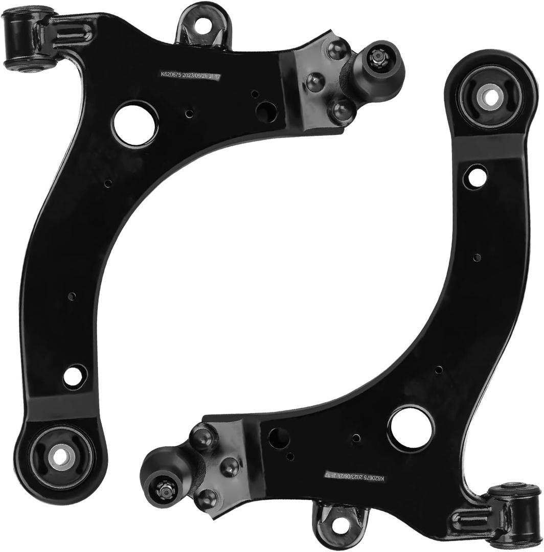 Front Lower Control Arm w/Ball Joint for Buick Allure & Lacrosse 05-09, Chevy Impala 00-13 & Limited 14-16, Monte Carlo 00-07, Pontiac Grand Prix 04-08, 2Pcs Suspension Kit K620675 K620676