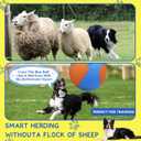 Herding Ball for Dogs and Horses - 18" Dog Herding Ball for Australian Shepherd Collie, Jolly Ball for Dogs Agility Equipment, Herding Ball Durable Bite-Resistant with Reinforced Stitching-Orange&Blue