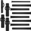 2 Set Magnetic Garage Door Hardware, Garage Door Magnetic Decorative Hardware, 8 Magnetic Hinges 4 Magnetic Handles for Garage Doors, Black