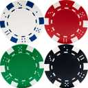 Poker Chip Set - 11.5g Poker Set with Cards, Buttons, Carrying Case, and 500 Chips for Texas Hold'em and Blackjack Games by Trademark Poker, 22 X 8 X 2.5