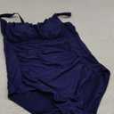 Aqua Eve One Piece Bathing Suit for Women Tummy Control Swimsuit Slimming Vintage Swimwear Size XL