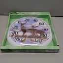 Springfield Indoor Outdoor Thermometer, Wireless Outdoor Thermometer with Large Numbers for Patio, Pool, and Indoor Areas, 13.25-Inch, Winter Deer