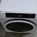 Euhomy Compact Laundry Dryer, 3.5 cu ft Front Load Stainless Steel Clothes Dryers With Exhaust Pipe, 1500W, LCD Control Panel Four-Function Portable Dryer For Apartments, Home, Dorm, White