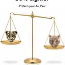 Bling Rhinestone Leopard Head Car Air Freshener Vent Clip, Sparkly Cheetah Print Auto Decoration, Refillable Essential Oil Diffuser, Cute Car Accessories for Women (Gold)