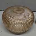 Semi Flush Mount Ceiling Light,Vintage Small Ceiling Light Fixture,Hallway Lighting Fixture with Amber Glass Shade,Art Deco Kitchen Lighting Fixtures Ceiling for Bedroom,Bathroom,Porch