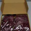 Floweroyal 15PCS Burgundy Roses Artificial Flowers 4.33" Velvet Flowers with Long Stem Fake Roses for Valentine's Day, Wedding Bridal Bouquets, Floral Arrangement, Table Centerpieces, Home Decorations (Dark Red)