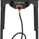 Vivicreate 30000 BTU Propane Gas Stove Outdoor Single Burner Adjustable Height with 20PSI Regulator Heavy Duty Cooker for Patio Camping Garden BBQ Fogon de Gas Estufa de Gas Portatil Parrillas