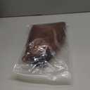 Long Braided Reddish Brown Wig + Blue Ribbons + Wig Cap 19.6'' Dark Brown Twin Braids Wigs for Women Halloween Party Costumes